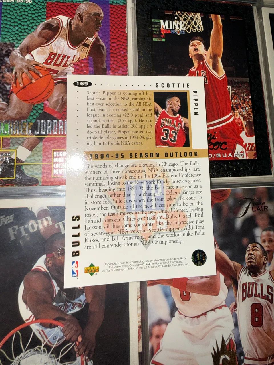 Scottie Pippen #169 - 1994-95 Upper Deck Collector?s Choice ?Tip Offs? - Foto 2