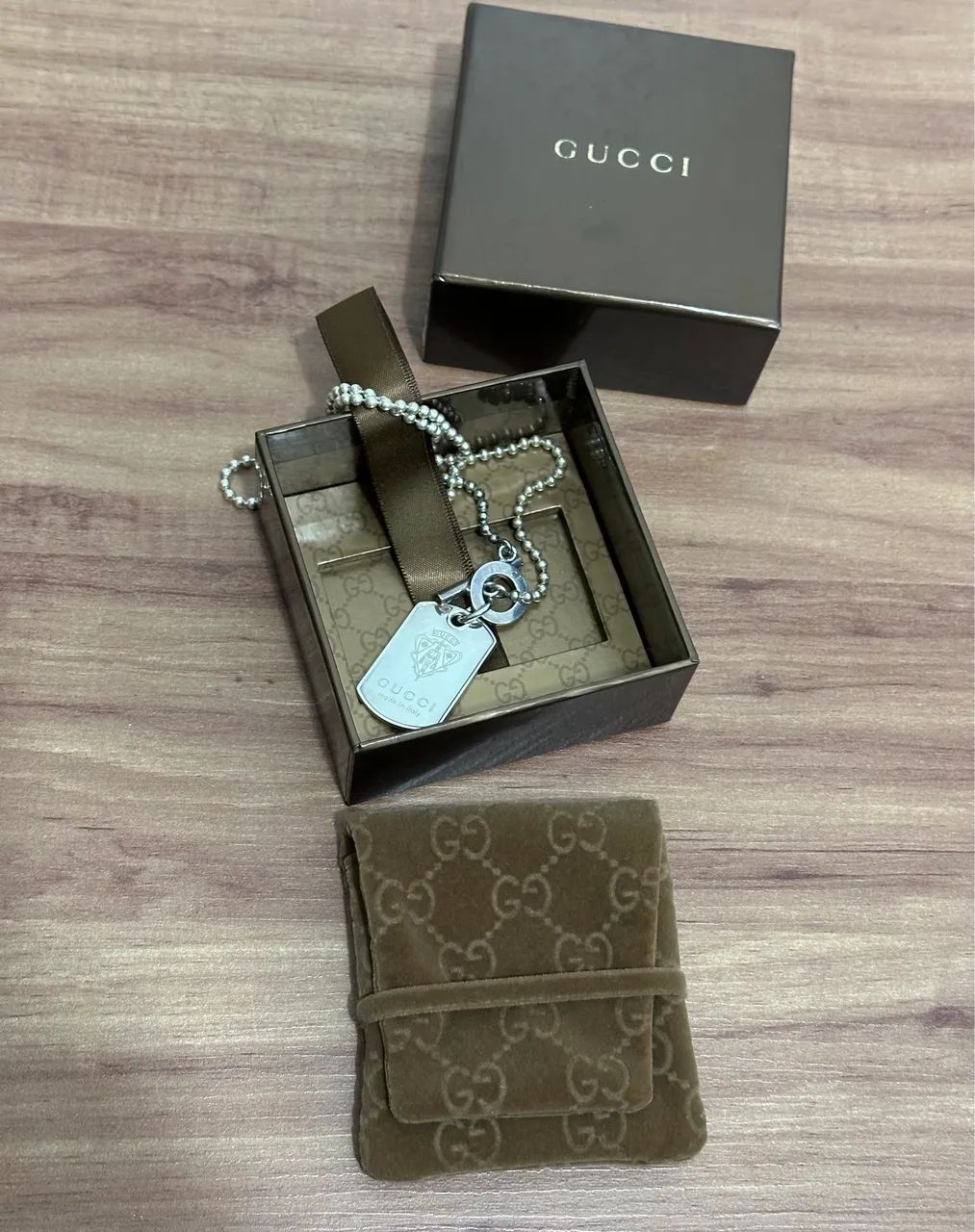 Colar Gucci original em prata 925  - Foto 5
