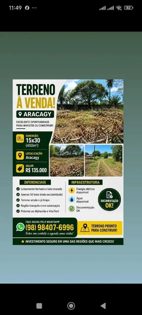 Terreno Aracagy 