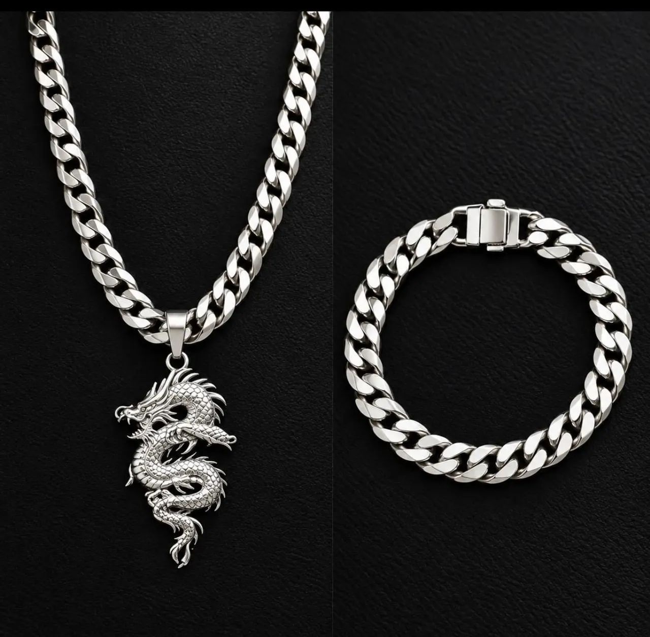 Corrente + Pulseira Prata 925
