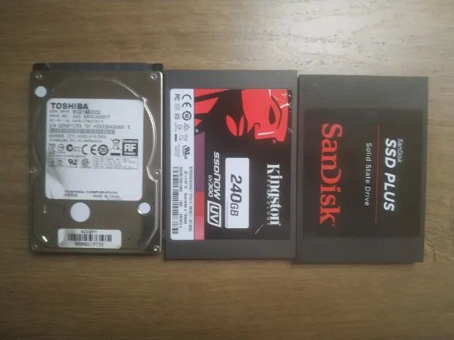 Lote SSD e HD