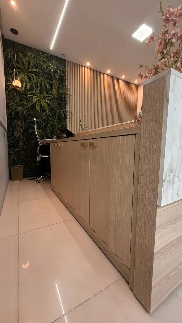 Recepção em MDF com detalhe marmorizado  - Foto 5