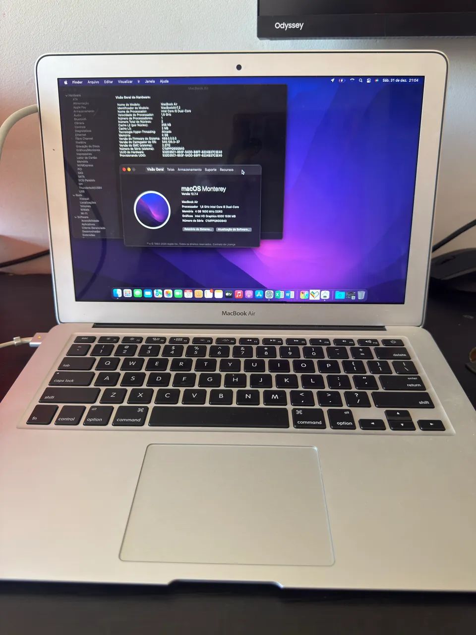 MacBook Air i5 4gb ram atualizado
