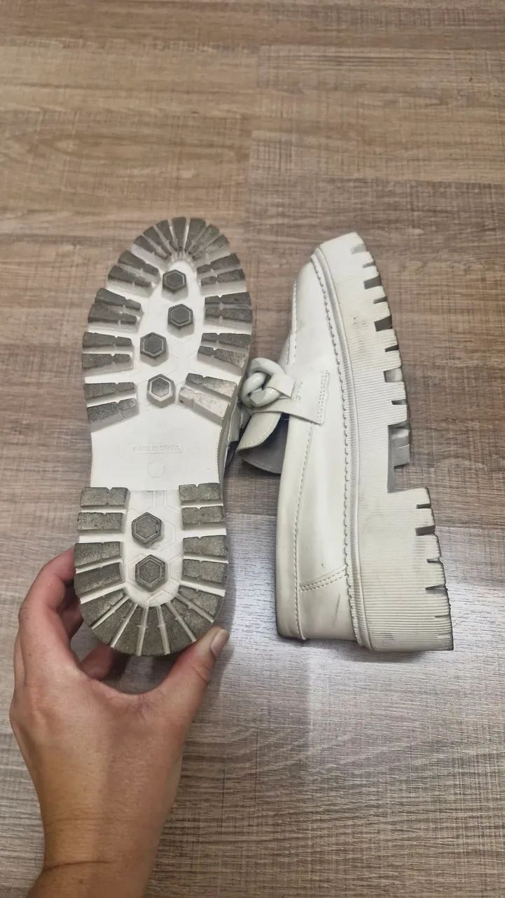 Mocassim tratorado off white - Foto 2