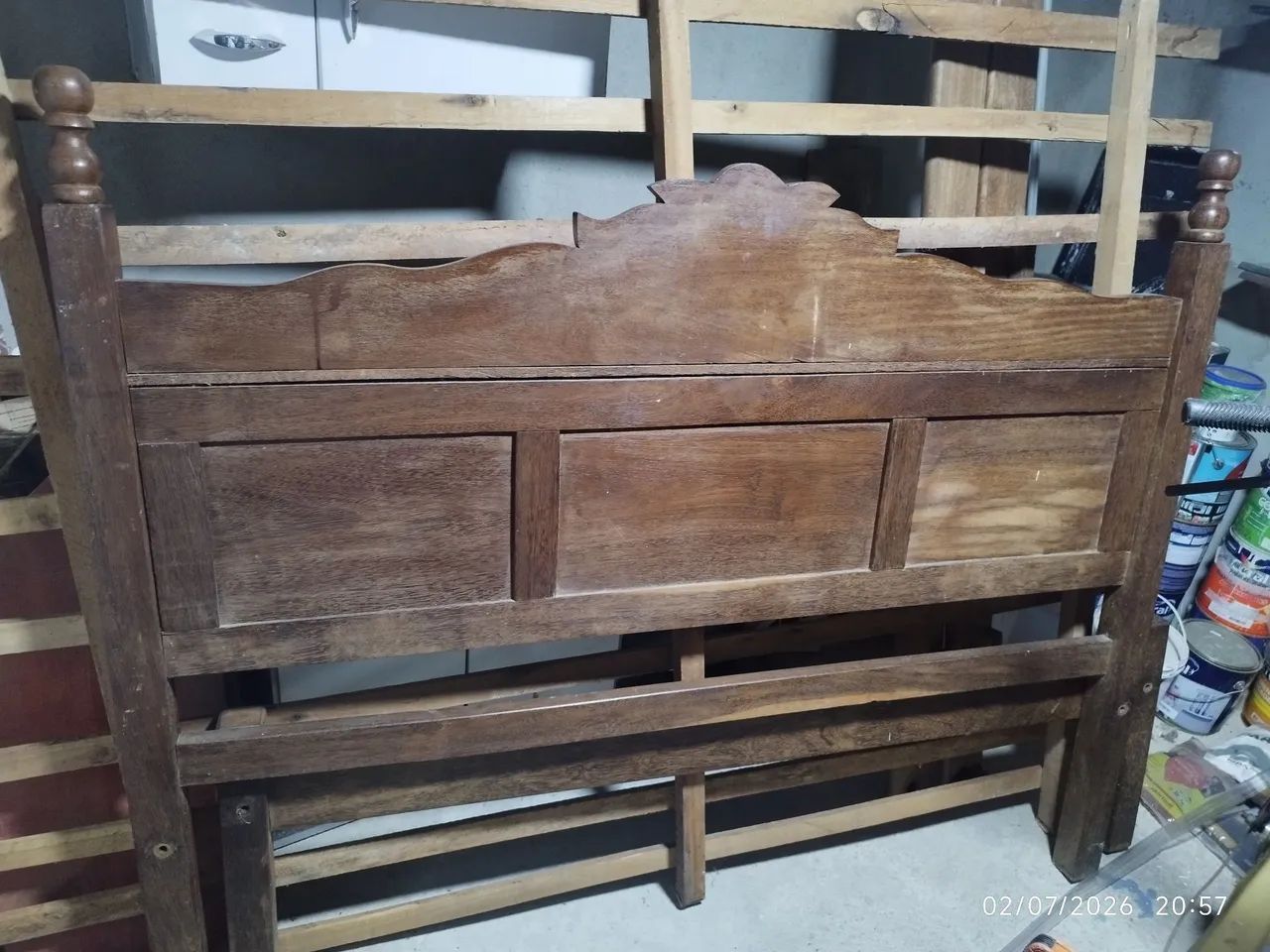 Cama de casal de sucupira  - Foto 4