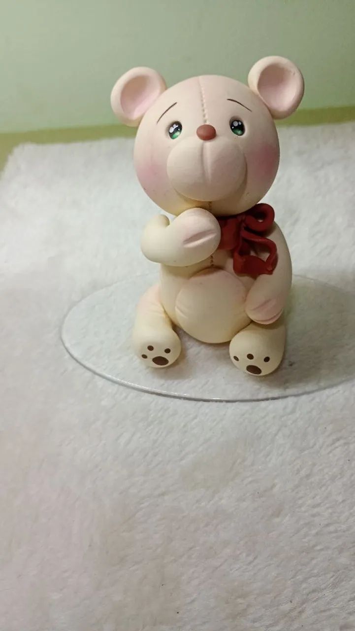 Topo de Bolo Ursinhos em Biscuit  - Foto 5
