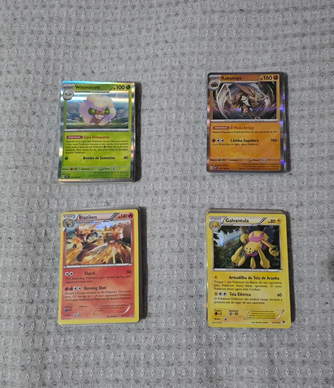 Bulk cartas Pokémon foil/reverse 
