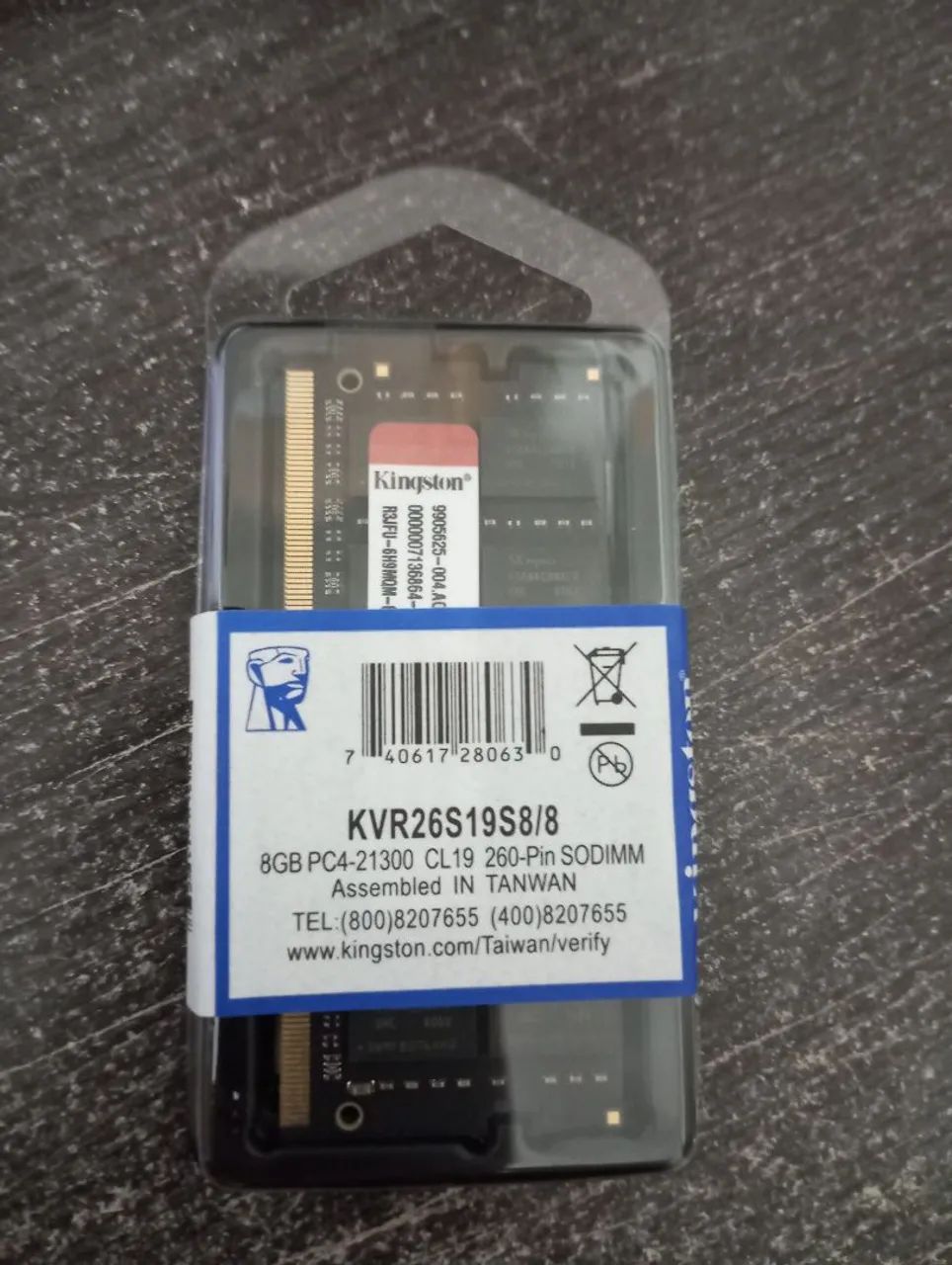 Memória ddr4 8gb notebook