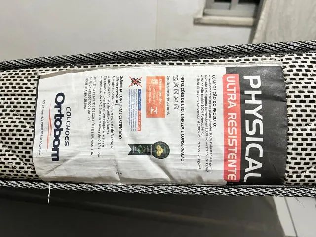 Cama Box Casal Completa - Base Ortobom Physical Ultra Resistente - Foto 2