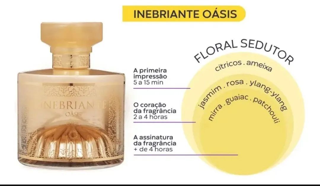 Perfume Feminino Árabe Inebriante Oasis Hinode - Foto 2