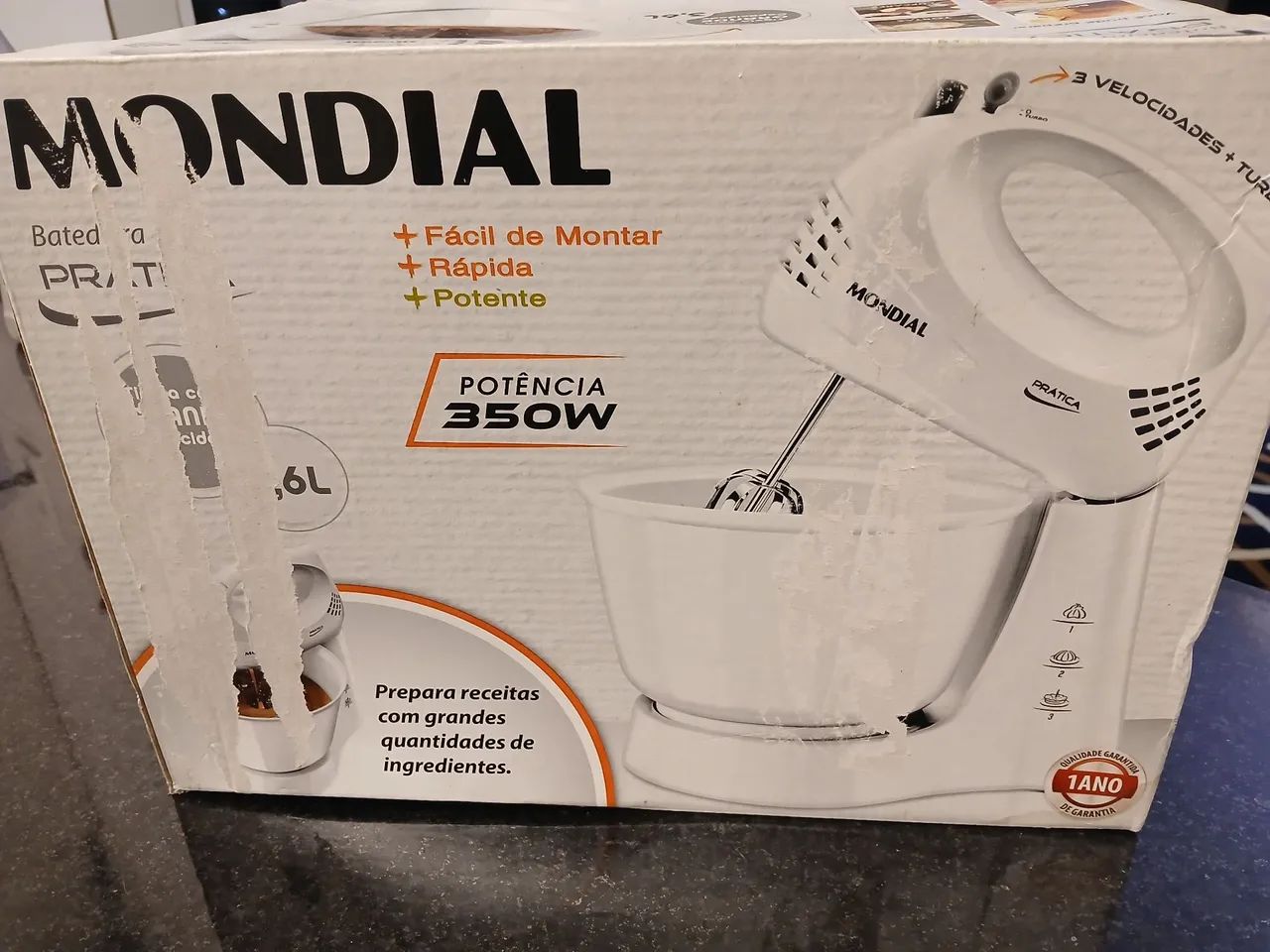 Batedeira Mondial 350 w 110 volts