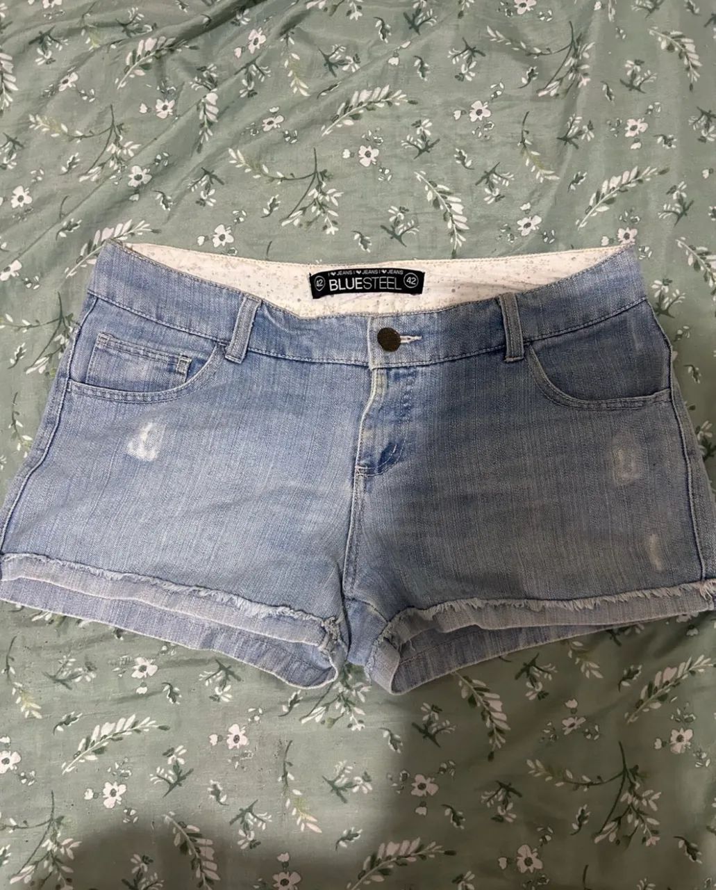 Short Renner Bluesteel jeans tamanho 42 - Foto 3