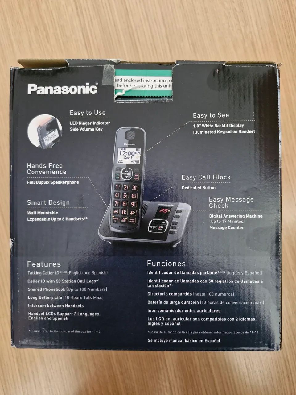 Telefone Panasonic importado com secretária eletrônica - Foto 2