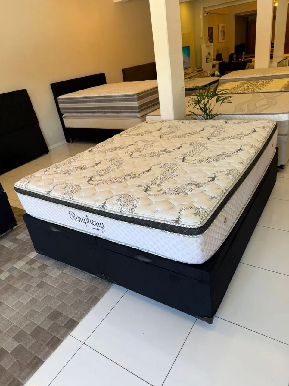 Colchão Queen ECOFLEX + base Box BAÚ QUEEN - entrego!  - Foto 4