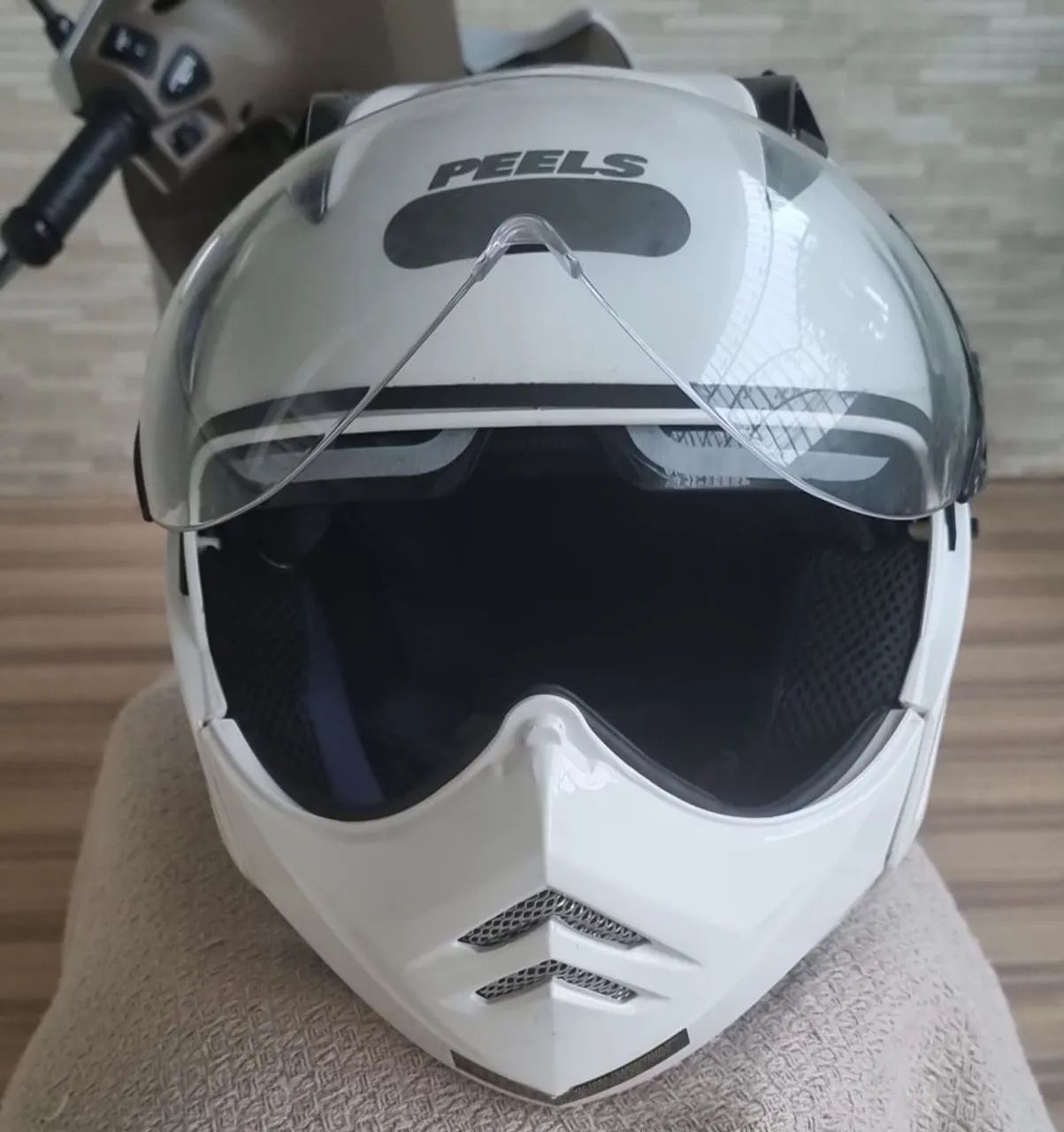 Capacete Peels Mirage Classic Branco  - Foto 3