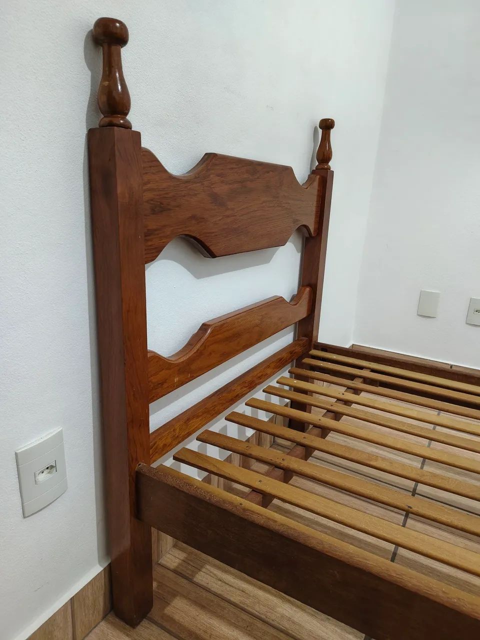 Cama Solteiro Madeira Maciça - Foto 3
