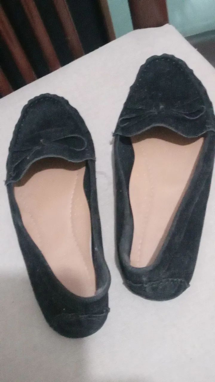 Mocassim couro preto 38 - Foto 2
