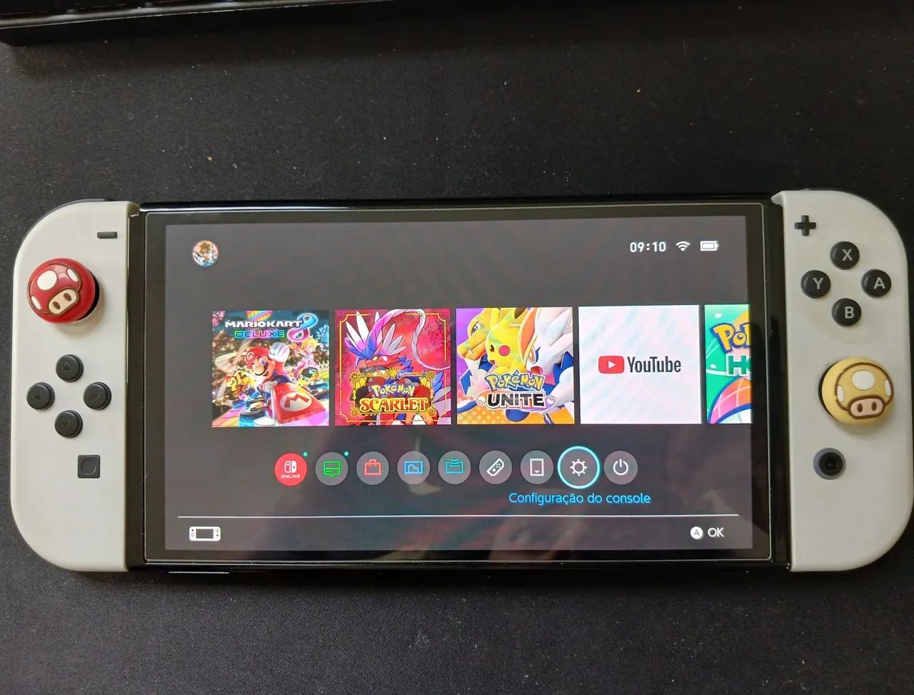 Nintendo Switch oled + 2 jogos  - Foto 3