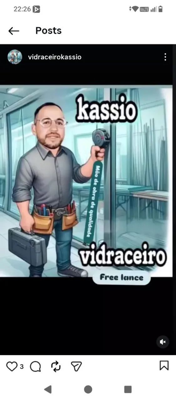 VIDRACEIRO INSTALAÇÃO E VENDAS