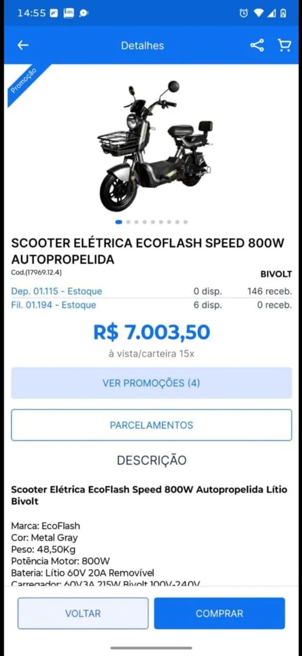Bicicleta ELÉTRICA 