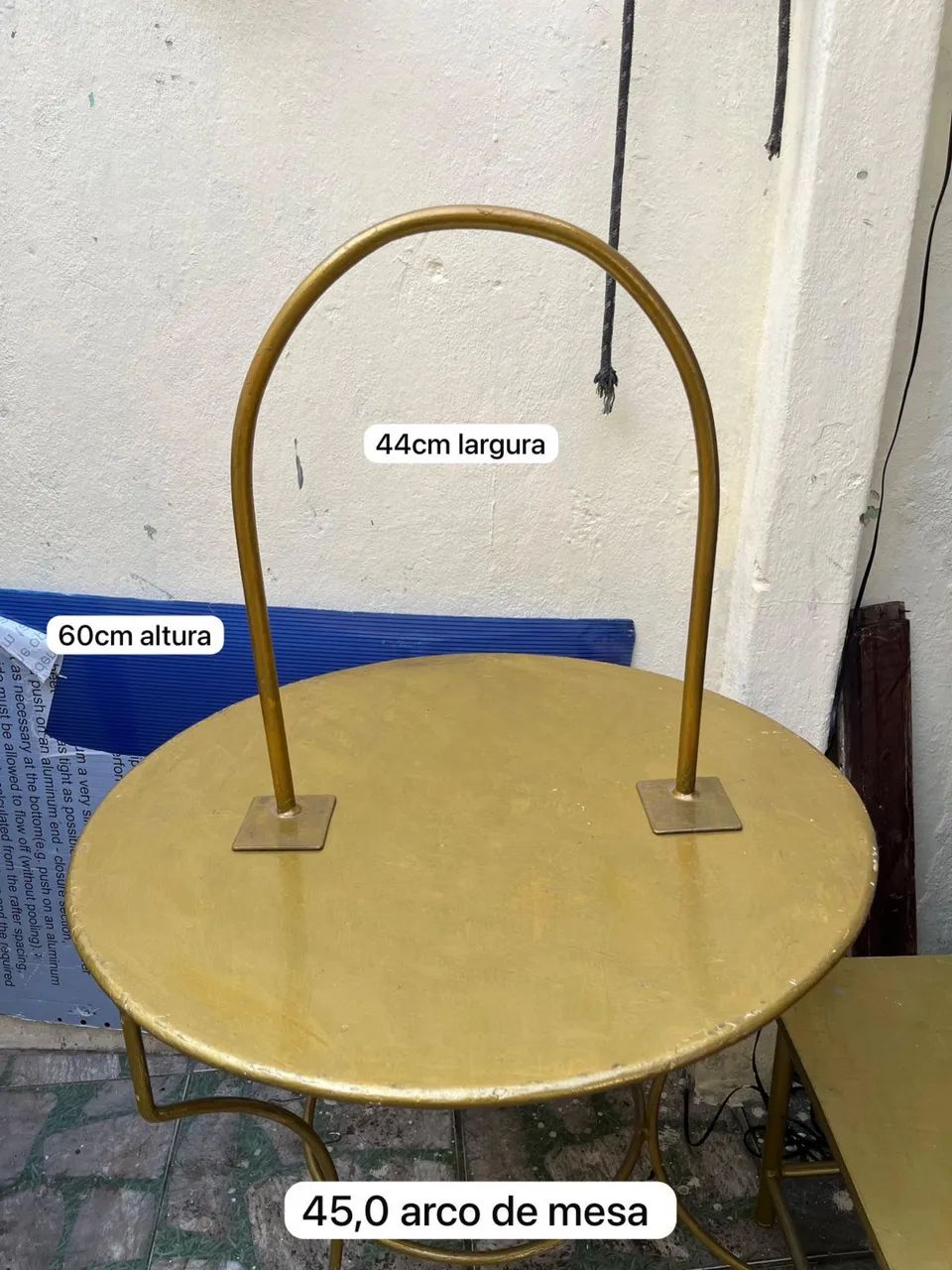 MINI ARCO DE FERRO PARA MESA - 1- 44cm X 60cm e 2- 40cm X 60cm