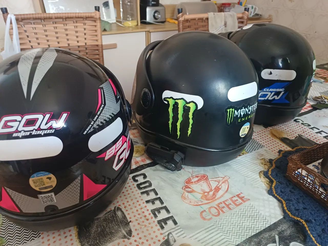 Trio de Capacete Gow Automático + Intercomunicador - Foto 3