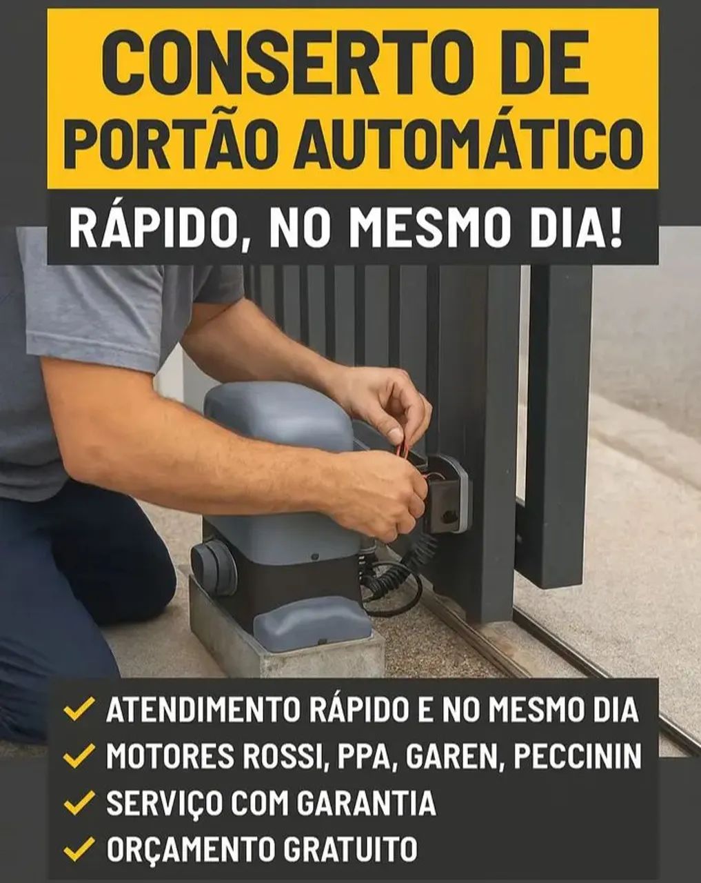 Motores de portão automático Reparo e Instalação  - Foto 3