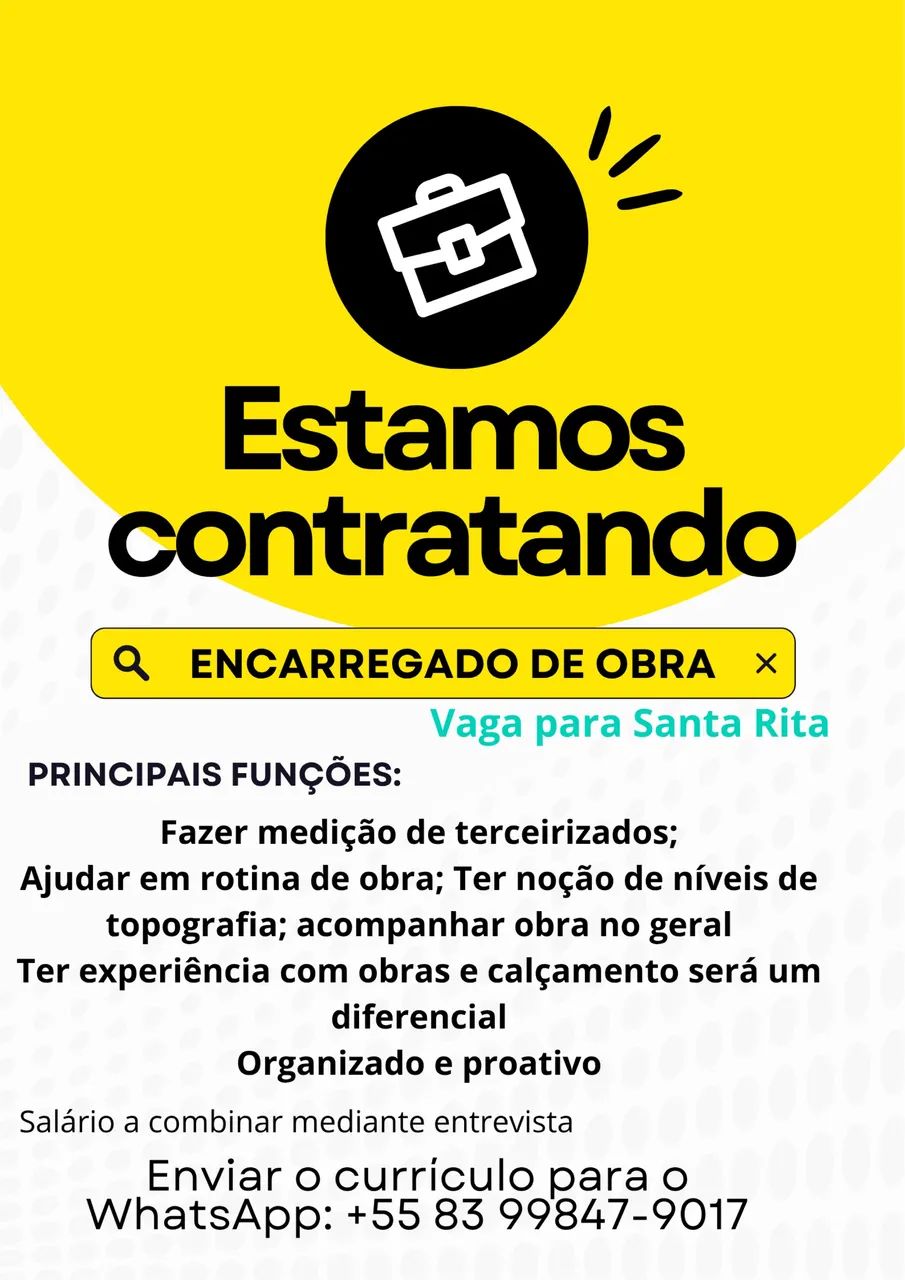 Vaga de emprego 