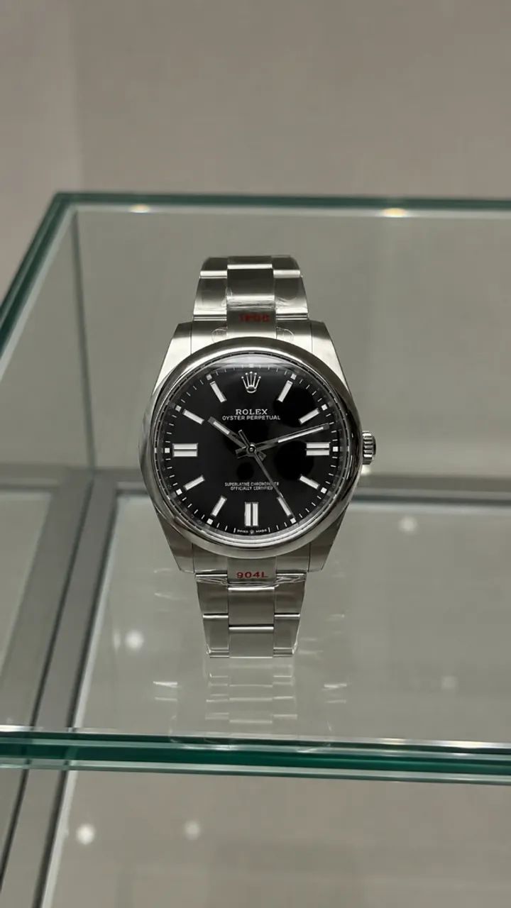 Relógio ROLEX AUTOMÁTICO- OYSTER MOSTRADOR PRETO  - Foto 5