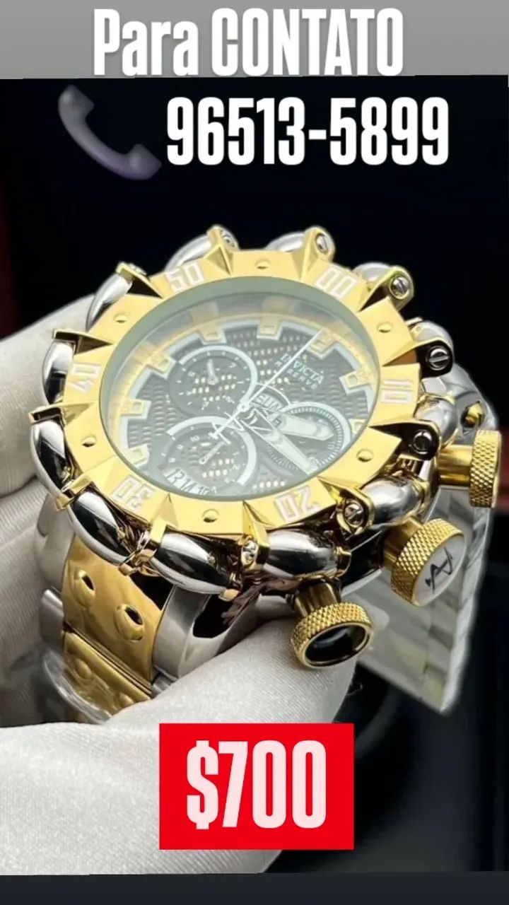 Relógio INVICTA HYPER BEAST MISTO COM DOURADO  - ENTREGAMOS  - Foto 3