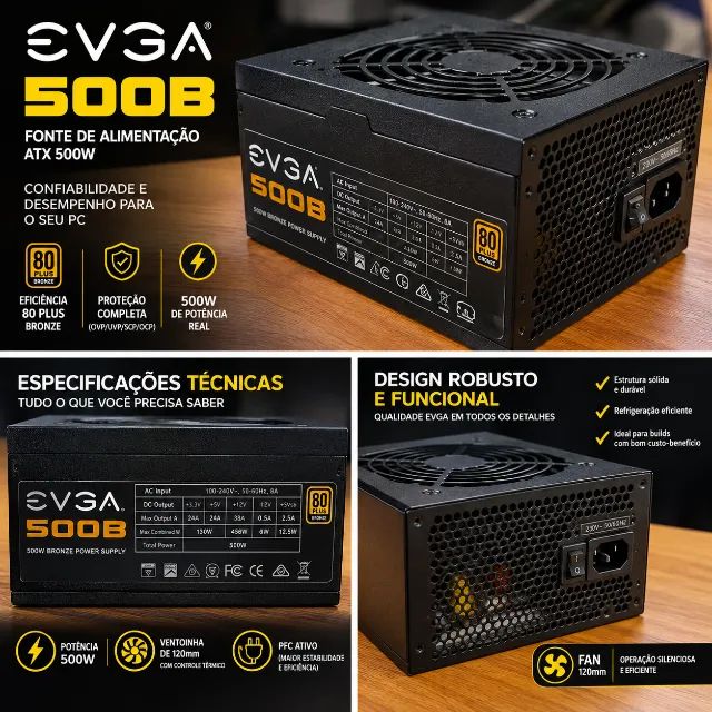 Fonte evga 500w - Foto 2