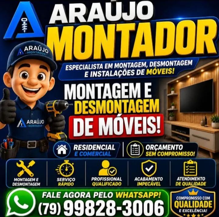 ..... Montador de móveis em Aracaju.     .....     ,,,,,,,,,,,,                           