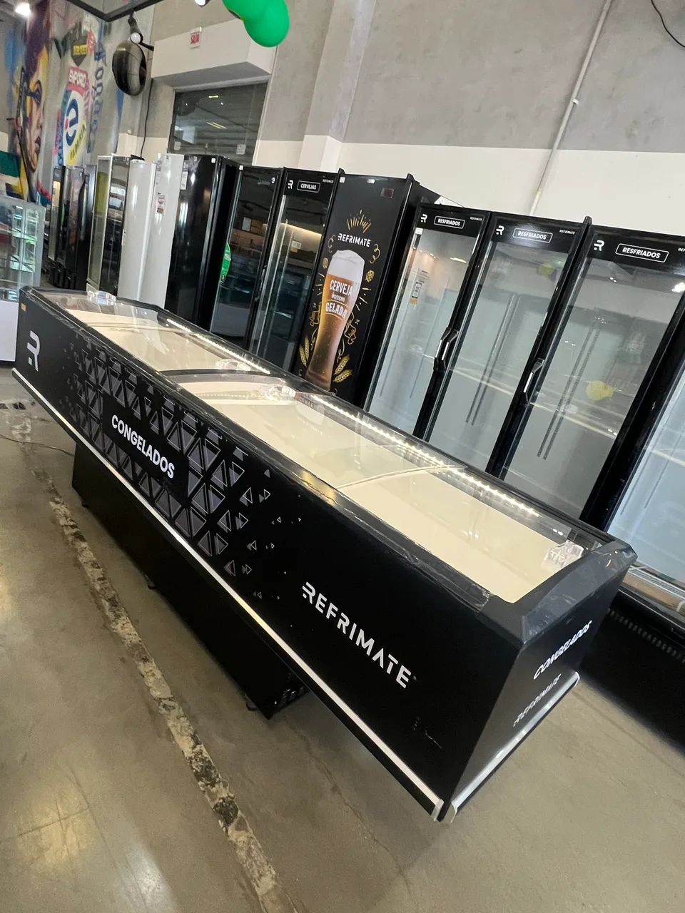 Ilha de congelados 3M dupla função com LED - pronta entrega - nova 