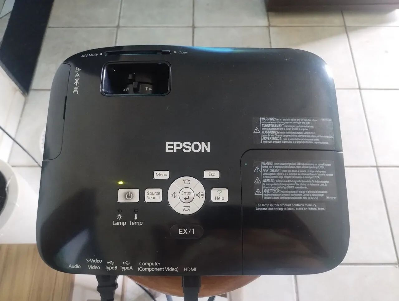Projetor EPSON EX71 LÂMPADA NOVA - Foto 4