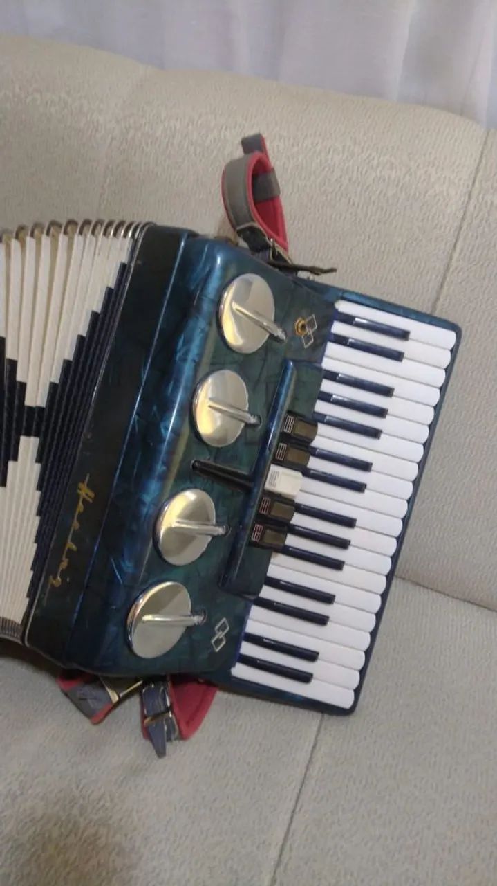 ACORDEON SANFONA HERING 80 BAIXOS HIPER NOVA E AFINADA..  LINDA D +++ - Foto 3