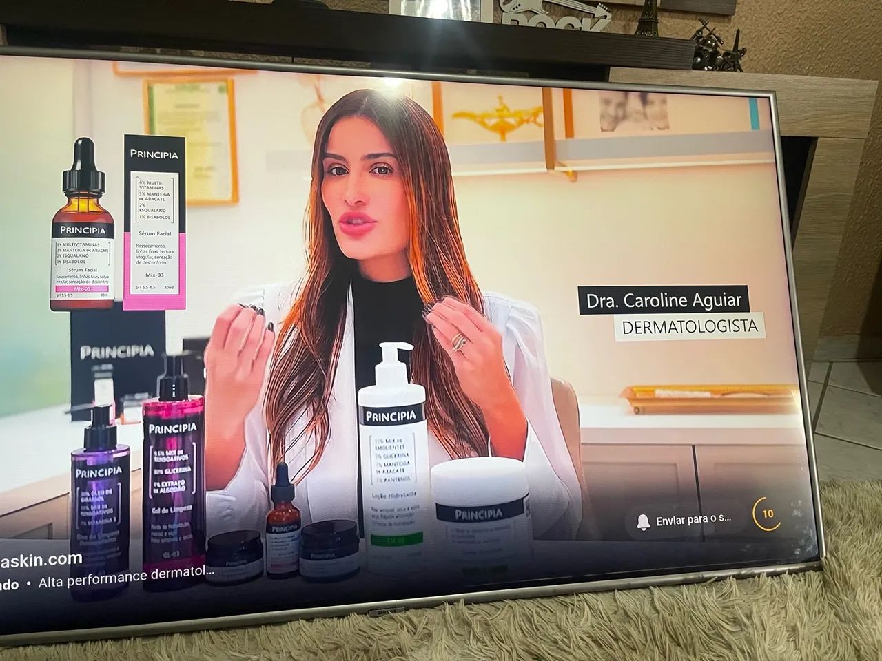 TV 55 POLEGADAS SMART SANSUNG  COM DETALHES NA TELA - Foto 3