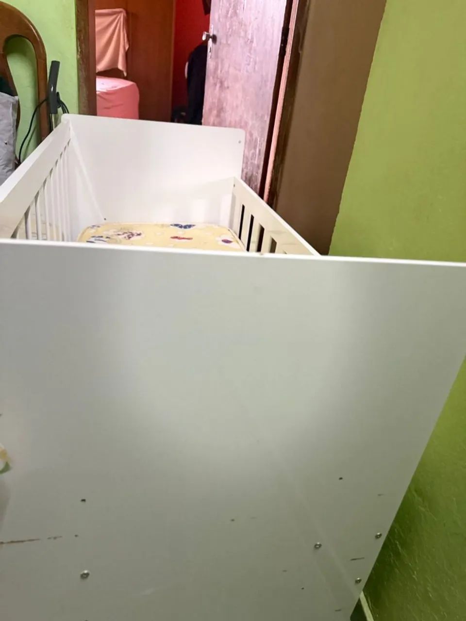 Berço com acesso a entrada + colchão novo - Foto 3