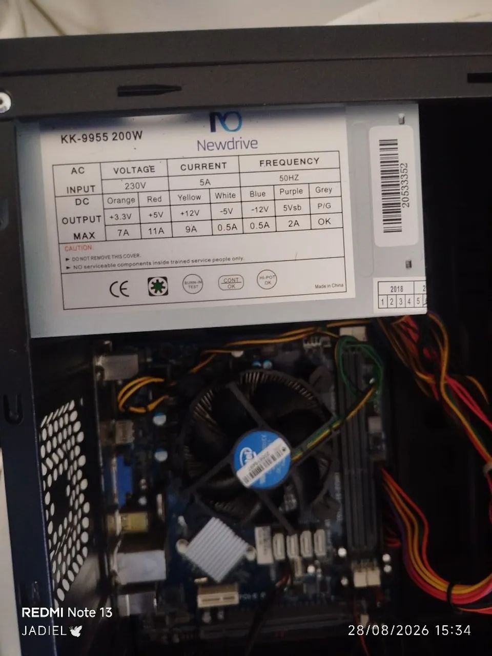CPU, processador,cooler e fonte  - Foto 4