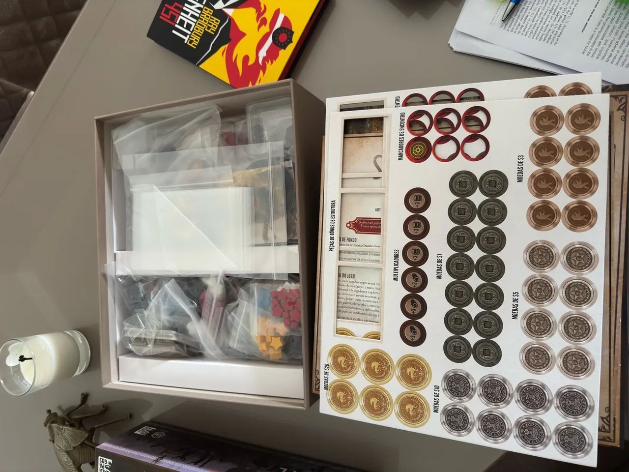 Scythe + Expansões Gambito dos Ventos e Invasores das Terras Além  - Foto 3