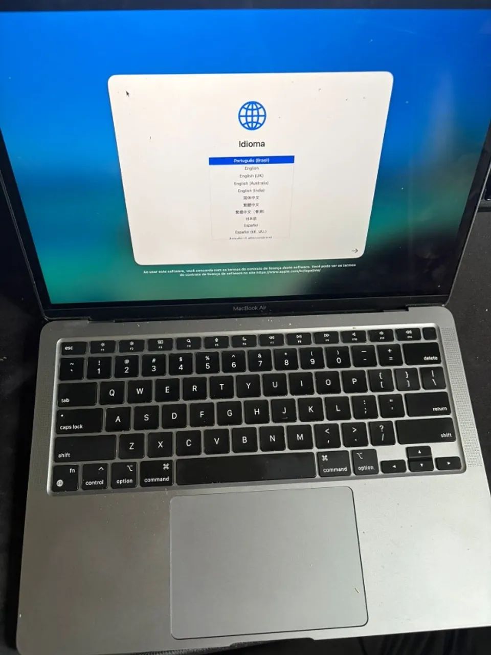 MacBook Air M1 - 8gb 256gb Cinza-espacial - Bateria 96% - 60