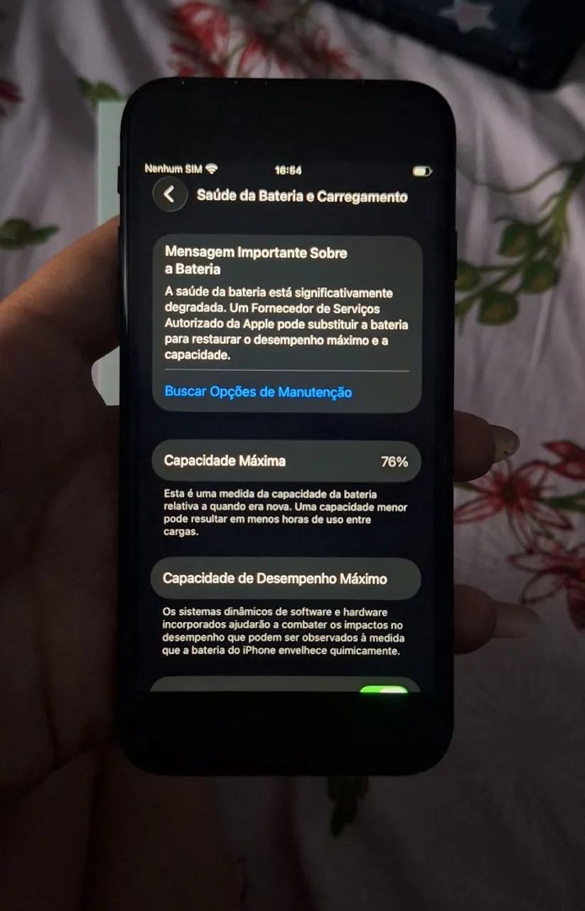 IPHONE SE - 76% SAÚDE DE BATERIA  - Foto 2