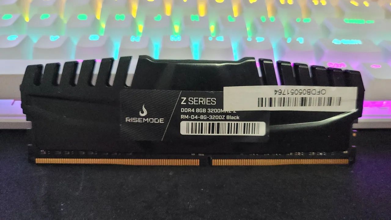 Memória RAM 8gb DDR4 3200mhz Rise Mode Black