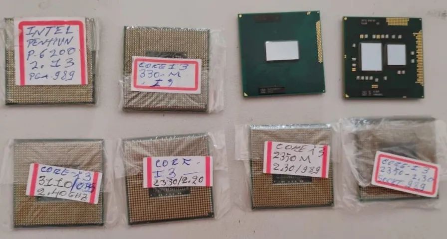Processados Intel Core-i3 conformes nas fotos
