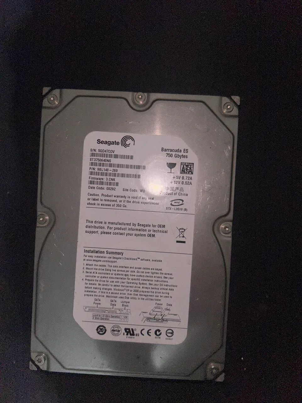 Hd 750gb