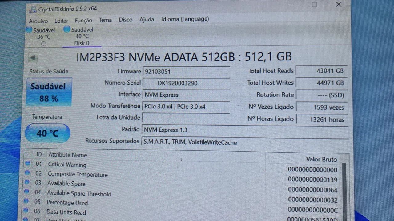 NVME 512GB  ADATA  - Foto 2