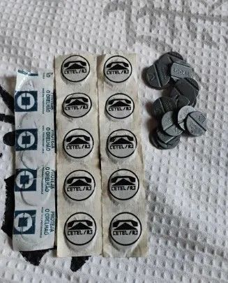 FICHAS ANTIGAS DE ORELHÃO EM PERFEITO ESTADO.