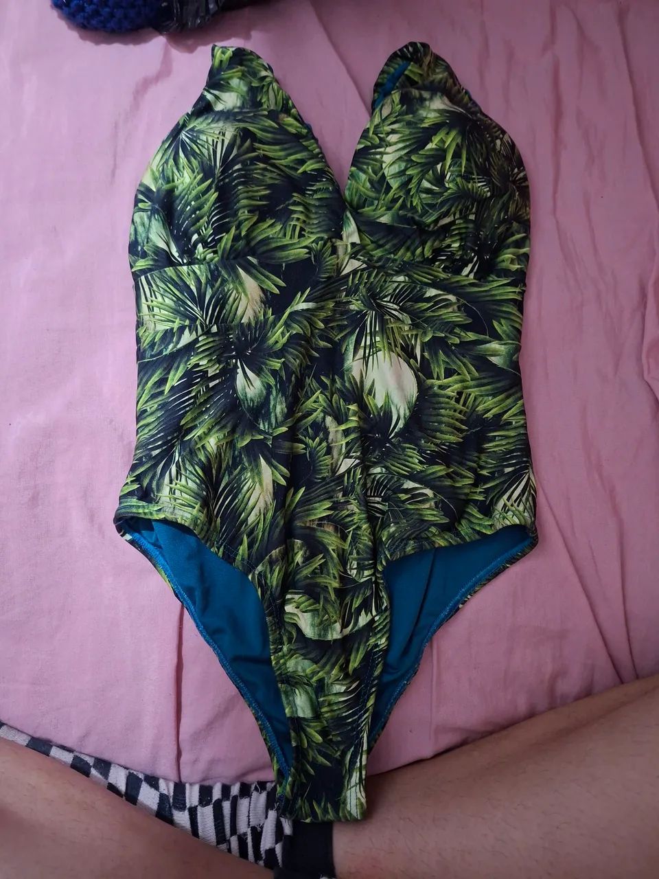 Maiô Verde Estampado