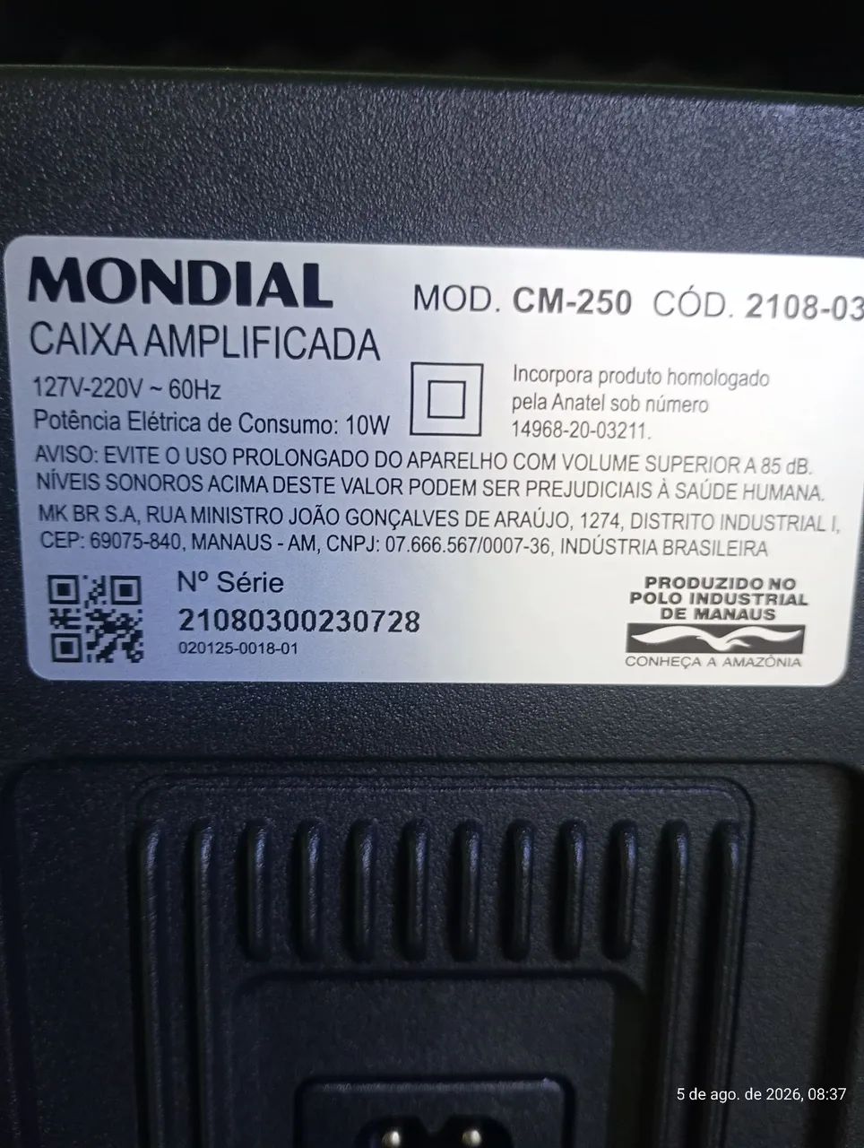 Caixa mondial bluetooth  - Foto 4