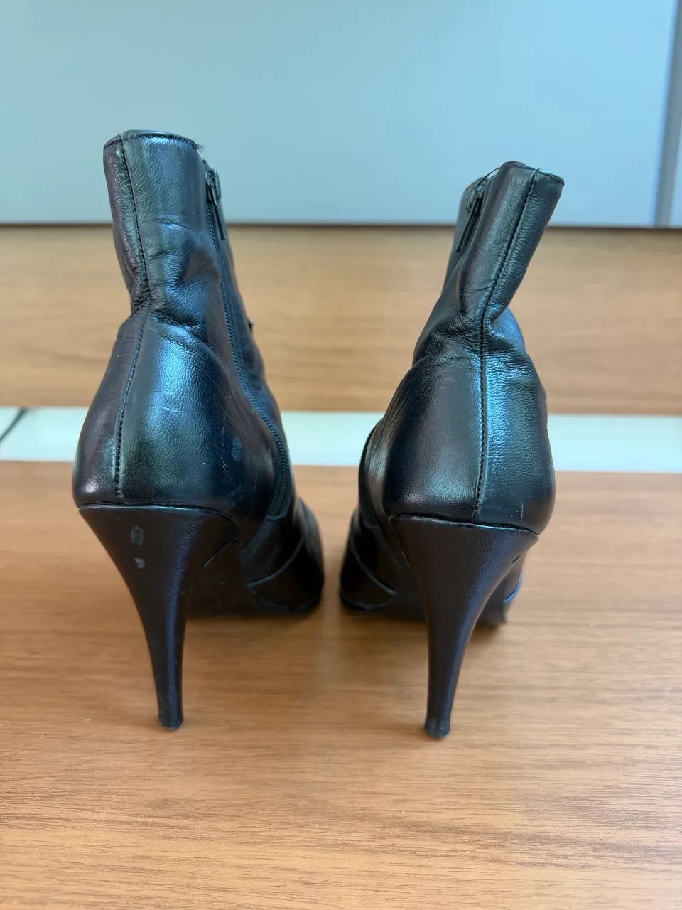Bota de couro preta  - Foto 3