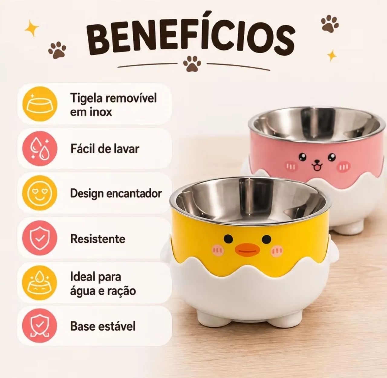 Comedouro para cachorro e gato - lindo e confortável  - Foto 2